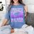 I Wear Purple In Memory Of My Dad Alzheimer's Awareness Day Women's Comfort Colors T-Shirt Chalky Mint I Wear Purple In Memory Of My Dad Alzheimer's Awareness Day Women's Comfort Colors T-Shirt Chalky Mint