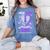 I Wear Purple In Memory Of My Dad Alzheimer's Awareness Women's Comfort Colors T-Shirt Chalky Mint