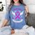 I Wear Purple In Memory Of My Mom Alzheimers Awarenesss Women's Comfort Colors T-Shirt Chalky Mint I Wear Purple In Memory Of My Mom Alzheimers Awarenesss Women's Comfort Colors T-Shirt Chalky Mint