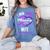 I Wear Purple In Memory For My Wife Dementia Awareness Women's Comfort Colors T-Shirt Chalky Mint