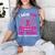Wings Breast Cancer Shirt I Wear Pink In Memory Of My Mama Women's Comfort Colors T-Shirt Chalky Mint