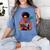 Woman Reading Book Lover Geometric Girl Afro History Women's Comfort Colors T-Shirt Chalky Mint