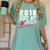 2018 Kiss My Class Goodbye Graduation Women's Comfort Colors T-Shirt Chalky Mint