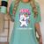 2021 Kindergarden Graduation Celebration Dapping Cat For Men Women Kids Women's Comfort Colors T-Shirt Chalky Mint