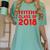 & Red Class Of 2018 Senior Graduation T Shirt Women's Comfort Colors T-Shirt Chalky Mint