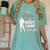 Boot Camp Graduation Military Cousin Support Tee Women's Comfort Colors T-Shirt Chalky Mint