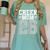 Cheer Mom Senior 2026 Cheerleaders Graduation Mother Women's Comfort Colors T-Shirt Chalky Mint