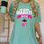 Class Of 2018 Preschool Graduation Girls Pre K Women's Comfort Colors T-Shirt Chalky Mint
