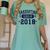 Class Of 2018 Shirts For Seniors Graduation Women's Comfort Colors T-Shirt Chalky Mint