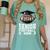 Class Of 2024 Graduation Senior Football Mom 2024 Women's Comfort Colors T-Shirt Chalky Mint