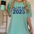 Class Of 2025 Grow With Me Future Graduation Year Women's Comfort Colors T-Shirt Chalky Mint