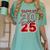 Class Of 2025 Senior 2025 Graduation Red Raglan Baseball Tee Women's Comfort Colors T-Shirt Chalky Mint