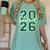Class Of 2026 Graduation Varsity Green And On The Back Women's Comfort Colors T-Shirt Chalky Mint