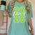 Class Of 2026 Graduation Varsity Lime Green Letters Women's Comfort Colors T-Shirt Chalky Mint