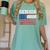 Class Of 2026 Senior Back To School American Flag Graduation Women's Comfort Colors T-Shirt Chalky Mint