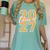 Class Of 2027 Graduation Varsity Orange On The Back Premium Tri-Blend Women's Comfort Colors T-Shirt Chalky Mint