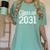 Class Of 2031 Grow With Me Graduation Women's Comfort Colors T-Shirt Chalky Mint