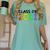 Class Of 2031 Pre-K -12th Grade Hand Prints Space Graduation Women's Comfort Colors T-Shirt Chalky Mint