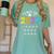 Class Of 2037 Grow With Me Checklist Graduation Women's Comfort Colors T-Shirt Chalky Mint