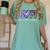 Class Of 74 1974 50th Class Reunion Tie Dye Graduation Items Women's Comfort Colors T-Shirt Chalky Mint