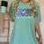 Class Of 75 1975 50th Class Reunion Tie Dye Graduation Items Women's Comfort Colors T-Shirt Chalky Mint