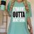 Cool Straight Outta Divinity School Graduation Shirt Women's Comfort Colors T-Shirt Chalky Mint
