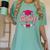 Coquette Pink Bow Senior 2026 2027 Graduation Women's Comfort Colors T-Shirt Chalky Mint