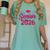 Coquette Pink Bow Senior 2026 Class Of Graduation Women's Comfort Colors T-Shirt Chalky Mint