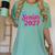 Coquette Pink Bow Senior 2027 Class Of Graduation Women's Comfort Colors T-Shirt Chalky Mint