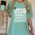 Criminal Justice Major Shirt 2018 Graduate Graduation E Women's Comfort Colors T-Shirt Chalky Mint