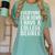 Everyone Calm Down College Degree Graduation T-Shirt Women's Comfort Colors T-Shirt Chalky Mint