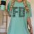 Fire Academy Graduation T-Shirt Firefighter Support Tee Women's Comfort Colors T-Shirt Chalky Mint