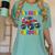 First Grade Graduation Monster Truck 1st Grade Graduate Women's Comfort Colors T-Shirt Chalky Mint