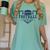 Football Senior Night Football Senior 2025 Graduation 44 Women's Comfort Colors T-Shirt Chalky Mint