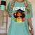 Future HBCU Grad Afro Girl College Graduation Kids Women's Comfort Colors T-Shirt Chalky Mint