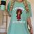 Future HBCU Grad Girl Wearing Graduation Gown Women's Comfort Colors T-Shirt Chalky Mint