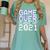 Game Over Class Of 2021 Video Games Graduation Gamer Women's Comfort Colors T-Shirt Chalky Mint
