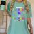 Goodbye 5th Grade Graduation Class Of 2023 Hello 6th Grade Women's Comfort Colors T-Shirt Chalky Mint