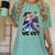 We Out Graduate Dabbing Anime Girl Grad Graduation Women's Comfort Colors T-Shirt Chalky Mint