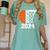 Graduate Senior Class Of 2024 Basketball Player Graduation Women's Comfort Colors T-Shirt Chalky Mint