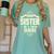 Graduation 2019 TShirt Proud Sister Of A Senior Women's Comfort Colors T-Shirt Chalky Mint