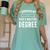 Graduation Day Husband I Survived My Wifes Masters Degree Women's Comfort Colors T-Shirt Chalky Mint
