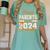 Graduation Proud Parents Of a 2024 Graduate For Mom And Dad Women's Comfort Colors T-Shirt Chalky Mint