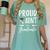 Graduation Shirt 2018 Proud Aunt Of a Graduate Women's Comfort Colors T-Shirt Chalky Mint