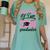 Graduation Shirt For Mom With Twins Proud Mom Of Two Women's Comfort Colors T-Shirt Chalky Mint