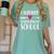 Hairstylist Cosmetology School Graduation Graduate Tee Women's Comfort Colors T-Shirt Chalky Mint