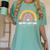 HAPPY LAST OF DAY SCHOOL Rainbow Teacher Student Graduation Women's Comfort Colors T-Shirt Chalky Mint