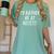 I'd Rather Be At Recess Shirt Funny Sarcastic Graduation Tee Women's Comfort Colors T-Shirt Chalky Mint
