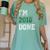 I'm 2018 Done Senior Graduation T-Shirt Class 2018 Women's Comfort Colors T-Shirt Chalky Mint