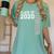 Junior Class Of 2020 Shirt Graduation Apparel Tee Women's Comfort Colors T-Shirt Chalky Mint